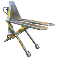 Transpalette à grande levée en acier inoxydable d'usine en Chine Inoxidable SS304 316 1000kg 1500kg Cric à ciseaux antirouille pour fruits de mer