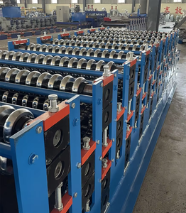 Tùy chỉnh hình thang sóng và tráng men ba lớp cuộn tạo thành máy tấm lợp máy vật liệu xây dựng máy móc - Product Image 2