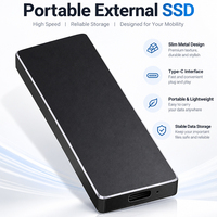 Nouveau disque dur externe portable en métal pour ordinateur portable, 1 To SSD, avec USB 3.1, vitesse de lecture de 501 à 600 Mo/s, Duro