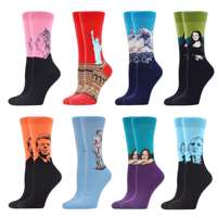 Automne hiver nouveaux bas pour femmes bas animaux chaussettes colorées pour femmes
