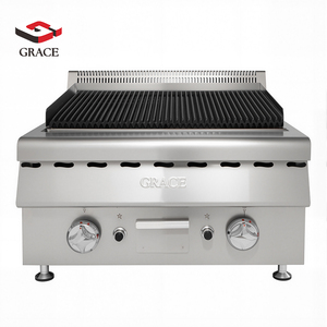 Grill à pierres volcaniques commercial portable pour la restauration en plein air et les camions de nourriture, barbecue au gaz de table avec brûleurs à haut rendement - Product Image 2