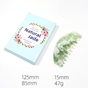 Với hộp màu ngọc tự nhiên Lược Đầu massager Massage Da Đầu lược và gua SHA cạo công cụ massage cho đầu chăm sóc - Product Image 2