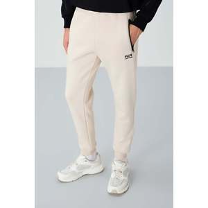 Pantalones Deportivos de Hombre Cesar Beige con Bolsillos en Felpa Cepillada - 84929 - Beige - Product Image 2