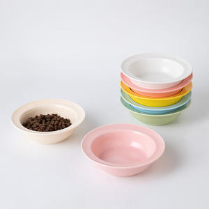 <span class=keywords><strong>Trendy</strong></span> Macaron-Colored Ceramic Pet Bowl de alta aparência Eco-Friendly Anti-Black Chin Feeding Bowl para gatos e cães - Product Image 3