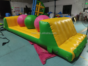 <span class=keywords><strong>Parc</strong></span> aquatique flottant gonflable avec parcours d'obstacles 40x30m en bâche PVC, capacité supérieure à 500kg, garantie 3-5 ans - Product Image 5