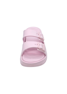 Sandali Unisex in EVA con Doppio Cinturino Comodi Estivi 23 Open Toe Tinta Unita Rosa Chiaro - Product Image 1
