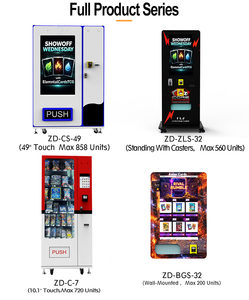 Distributeur de cartes mural mince haute capacité 300-600 packs Cartes de jeu Anime SDK Graphiques personnalisés Gestion basée sur le cloud - Product Image 4
