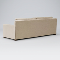 Canapé sectionnel 2 places, mobilier de luxe moderne, base en bois personnalisée OEM, banquette modulaire avec accoudoirs et coussins, idéal pour écoles, salons et petits espaces