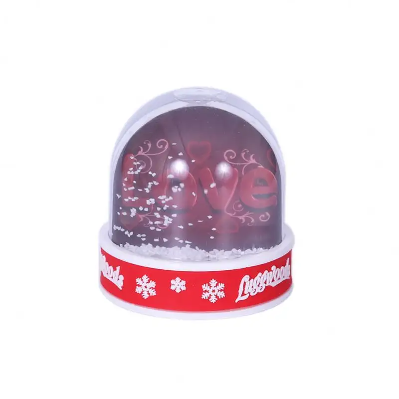 OEM ODM Photo Insert Frame Water Globe Plastic Water Ball Custom Christmas snow globes with photo insert For Gifts