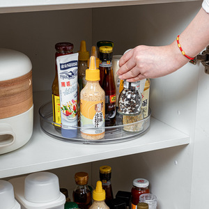 Estante de almacenamiento de plástico multifuncional para cocina doméstica, estante giratorio para condimentos para especias, novedad de 2024 - Product Image 2