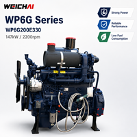 Moteur diesel SCDC Weichai WP6G200E330 147kW 2200 tr/min pour bulldozer, chargeuse et rouleau compacteur industriels de construction