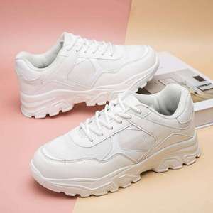Nuevas zapatillas gruesas de moda para <span class=keywords><strong>mujer</strong></span>, zapatos deportivos informales, malla transpirable, atlético, gimnasio, entrenamiento, <span class=keywords><strong>tenis</strong></span>, <span class=keywords><strong>plataforma</strong></span>, zapatos para caminar - Product Image 2