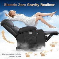 Sofá Reclinable Eléctrico para RV, Sofá de Dos Plazas con Consola, Asientos para Cine en Casa con Altavoz y Luz LED