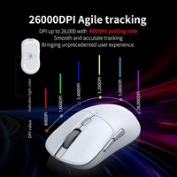 Souris de jeu sans fil à taux de rapport 8K souris légère programmable souris de jeu filaire 2.4G + BT pour joueur d'ordinateur