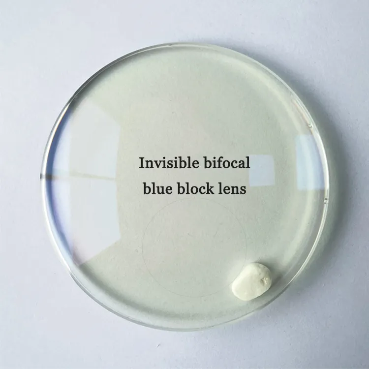 2024 anti azul claro azul recubrimiento bifocal invisible azul bloque anteojos lentes ópticas