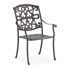 Yoho Hot Sale Cast Aluminum Outdoor Furniture Dining Set Chair For Hotel/Garden/Patio Use