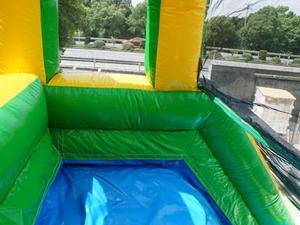 Scivolo d'Acqua Gonfiabile Tropicale per Eventi Estivi con Piscina Staccabile, Utilizzabile Bagnato o Asciutto - Product Image 5