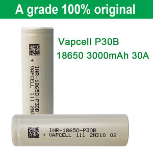 بطارية ليثيوم Vapcell INR-18650-P30B بسعة 3000 مللي أمبير وتيار 30 أمبير، أداء مماثل لـ Molicel P30B لحزم البطاريات - Product Image 2