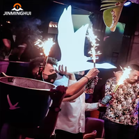 Présentoir Lumineux LED en Acrylique LiqVis pour Bouteille de Vodka en Forme de Coupelle de Champagne, Design Innovant, Glorifier pour Vodka Blanche, Grise, Bird Goose