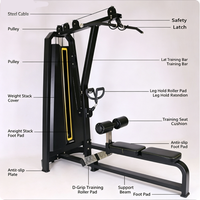 Máquina Comercial Ajustable de Peso con Selector de Horquillas para Lat Pulldown y Remo Sentado, Equipo de Gimnasio de Acero para Entrenamiento de Espalda y Brazos