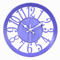 Horloge murale contemporaine bleu-vert squelette, grand format, silencieuse, pour salon, aiguilles dorées, cadre en plastique