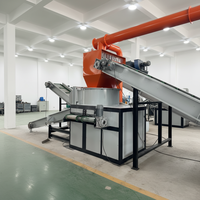 Machine de recyclage et de traitement des vitres de pare-brise usagées et du verre feuilleté pour bâtiments