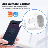 Prise Intelligente Wi-Fi RSH EU 16A, Télécommande sans Fil, Compatible Alexa Google Tuya, avec Surveillance d'Énergie et Fonction de Minuterie