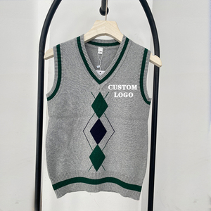 Phổ biến nhất đồng phục học sinh dệt kim áo ghi lê không tay vest các nhà sản xuất cung cấp trẻ em của đồng phục học sinh - Product Image 3