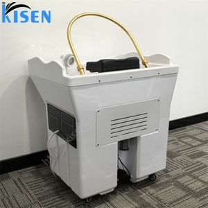เก้าอี้สระผมเคลื่อนที่สำหรับร้านเสริมสวย KISEN พร้อมอ่างสระผมแบบพกพา - Product Image 3