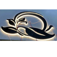 Enseigne lumineuse LED rétroéclairée pour hôpitaux, hôtels, entreprises, utilisation automobile, signalétique intérieure en acier inoxydable, couleurs personnalisables, bandes LED haute luminosité