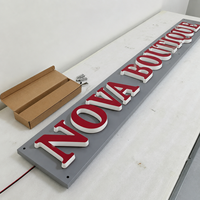 Enseignes commerciales lumineuses en acrylique 3D LED personnalisées pour la publicité, les devantures de magasins, les bureaux, les enseignes extérieures, les logos de marques d'entreprises