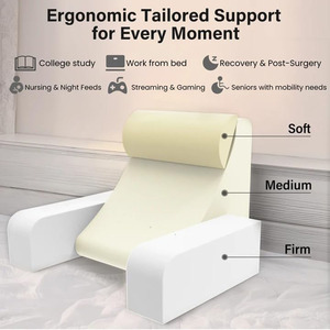 Venta caliente de encargo ergonómico alivio del dolor de espalda cómoda almohada de lectura con <span class=keywords><strong>brazos</strong></span> y bolsillo - Product Image 3