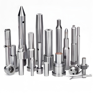 Herramientas de inserción de punzones CNC de precisión con bujes de guía para componentes de troqueles de estampado de metal - Product Image 1