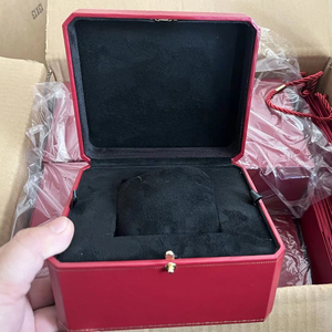 Boîte à montre de marque Red, directement de l'usine, en stock, faible MOQ, ensemble complet avec sac cadeau en papier, manuel d'instructions, logo personnalisé, boîtes cadeaux. - Product Image 1