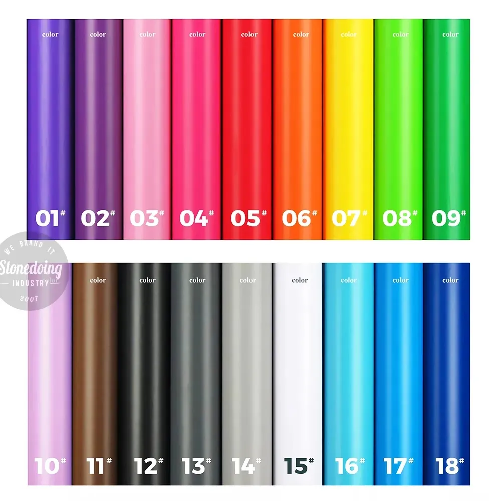 Color charts of window car decals material