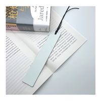 Marque-pages en cuir PU personnalisables par le fabricant, produits de sublimation par transfert thermique blancs pour marque-pages et index de livres
