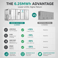 Hệ thống lưu trữ năng lượng pin container làm mát bằng chất lỏng AI Inedge Power Sale App Control LAN, CAN, RS485, I/O BESS 1MWh/4MWh/6MWh