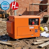 Groupe électrogène diesel industriel super silencieux ShanHua DH9500, refroidi par air, 5KW 6KW 7.5KW, démarrage électrique, ATS, 50 60Hz