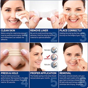 Customized Transparent Breathe Right Extra Strength Tan Sleep <b>Strips</b> Waterproof Anti Snoring Nasal <b>Strips</b> - Product Image 6