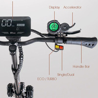 Scooter Obarter D5 Affichage Accélérateur d'accélérateur Scooter électrique 48V Affichage