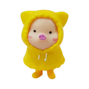 Navidad alcancía estatua regalo dibujos animados resina Animal con sombrero de Papá Noel resina tóxica bebé <span class=keywords><strong>Gif</strong></span> figuritas resina regalo <span class=keywords><strong>Anime</strong></span> figura - Product Image 2