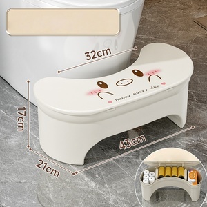 Plastic Thickened <strong>Toilet</strong> Foot Stool Storage Foot <strong>Stepping</strong> Stool <strong>for</strong> <strong>the</strong> <strong>Toilet</strong>. Ideal <strong>for</strong> Use in <strong>the</strong> Bathroom Non-slip Footrest - Product Image 2