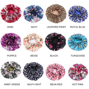 महिलाओं के लिए कस्टम सैटिन बोननेट महिलाओं के लिए कस्टम सैटिन बोननेट, बालों वाली टोपी महिला सिर पुष्प प्रिंट बाल सहायक उपकरण पहनते हैं - Product Image 6