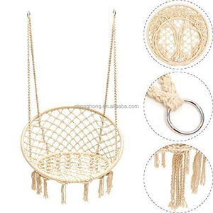 <span class=keywords><strong>Hamac</strong></span> suspendu rond en coton pour l'extérieur, jardin, corde en macramé, franges, balançoire de patio, chaise <span class=keywords><strong>hamac</strong></span>, <span class=keywords><strong>hamac</strong></span> pour animaux de compagnie - Product Image 6