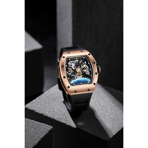 2025 reloj esqueleto mecánico automático para hombres Esfera de diseño hueco de acero inoxidable 41mm 26mm - Product Image 6