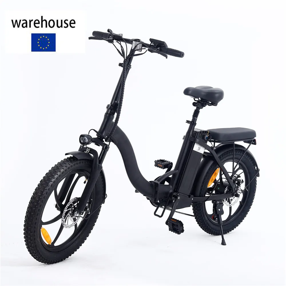 EU warehouse Drop Ship 48V 480Wh 20 inches folding mid drive ebike electric bike alloy frame battery li-ion with suspension fork