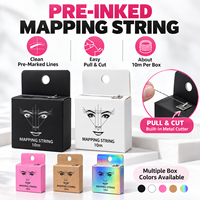 Fil de Mappage des Sourcils Pré-encré Rose 10m en Nylon pour le Styling, la Lamination et la Teinture des Sourcils – Idéal pour Salons de Beauté et Artistes