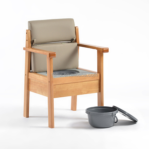 Long-Term Use Wooden Elderly Care Breathable Comfortable <b>Toilet</b> <b>Chair</b> - Product Image 1