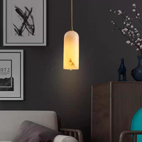 Fabricant de Zhongshan, vente en gros de luminaires suspendus en marbre et en albâtre pour chambre à coucher, tête de lit, couloir, restaurant, cuisine, lustre