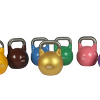 Kettlebell de musculation et de fitness 4kg-48kg, en acier peint coloré, pour compétition, Vobell QJ-004